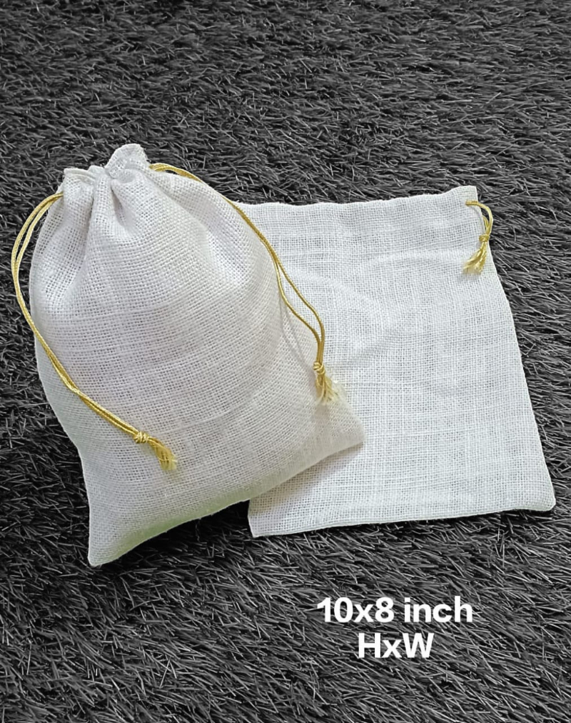 Jute Drawstring Bag
